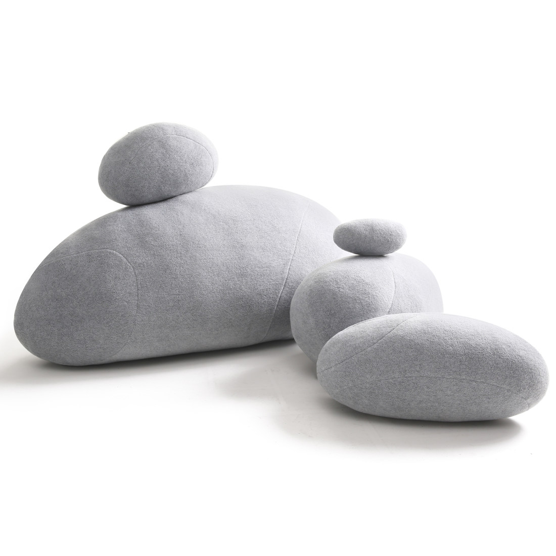  Sheicon Three-Dimensional Curve Realistic Stones Floor Pillows  Creative Home Decoration Stuffed Throw Pillows Big Rock Pillows Pebble  Pillows Color C5 : Home & Kitchen